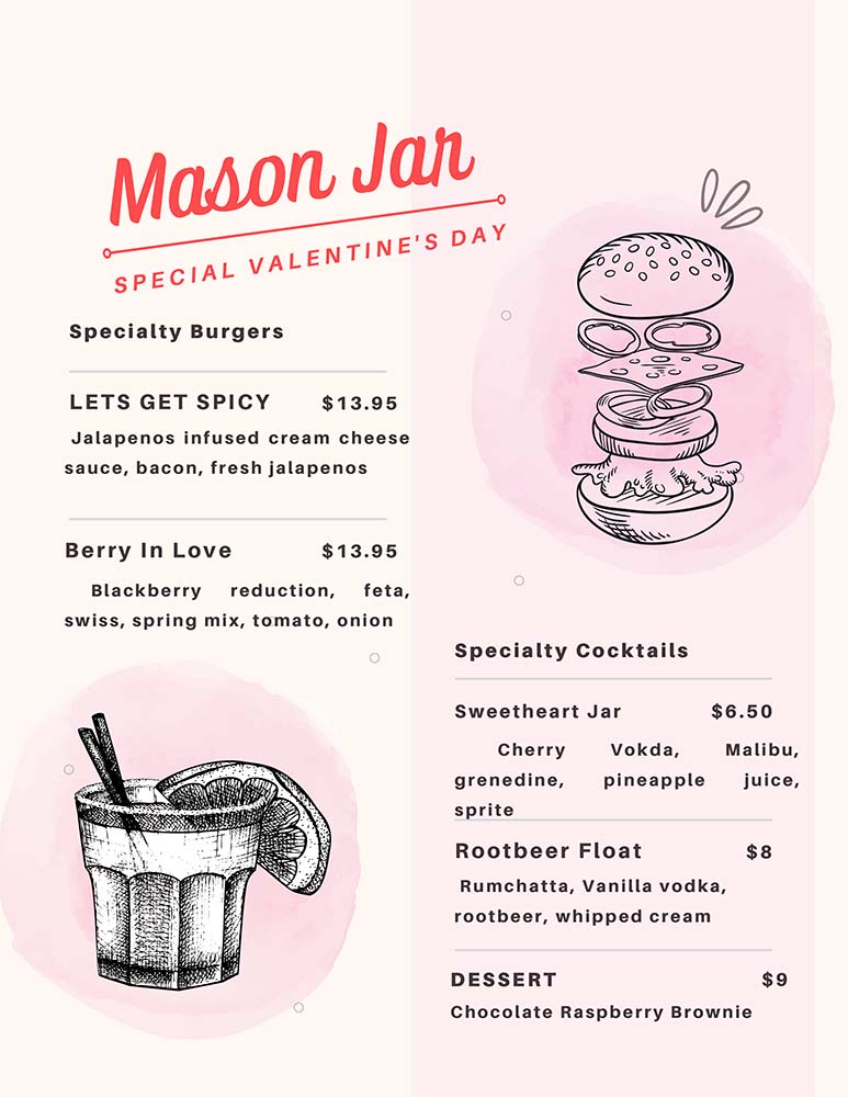 Specials Mason Jar
